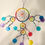 Thumbnail: Rainbow Silk with Colorful Shell Dream Catcher
