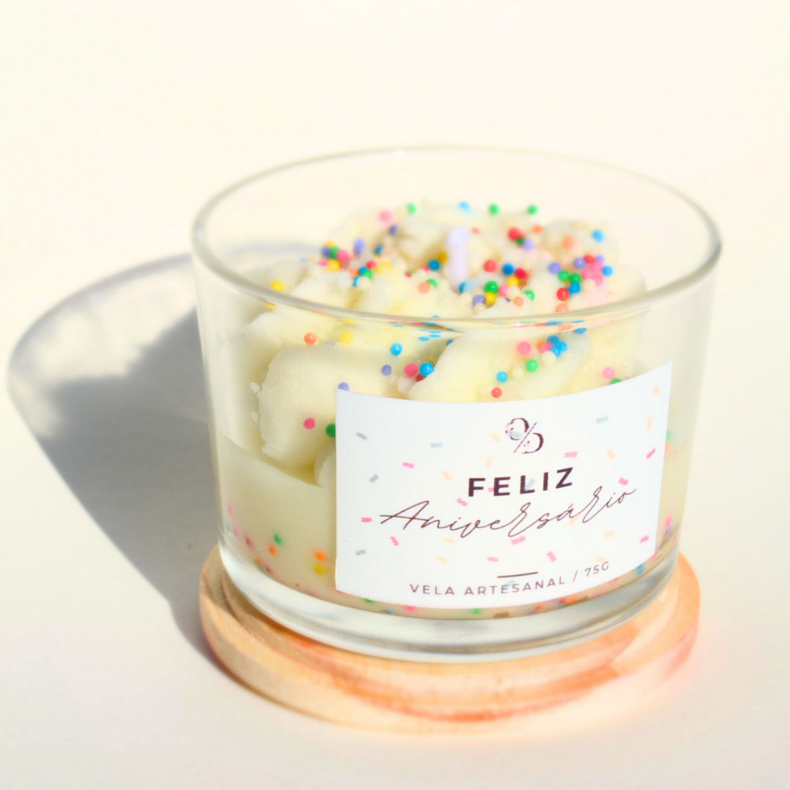 FELIZ ANIVERSÁRIO - VELA CHANTILLY