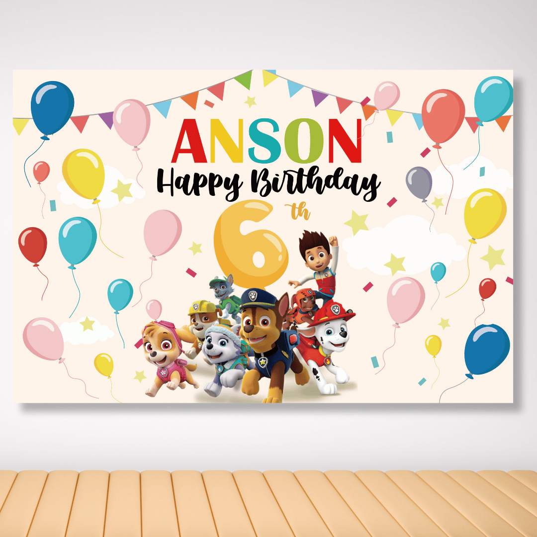 Paw patrol 生日布