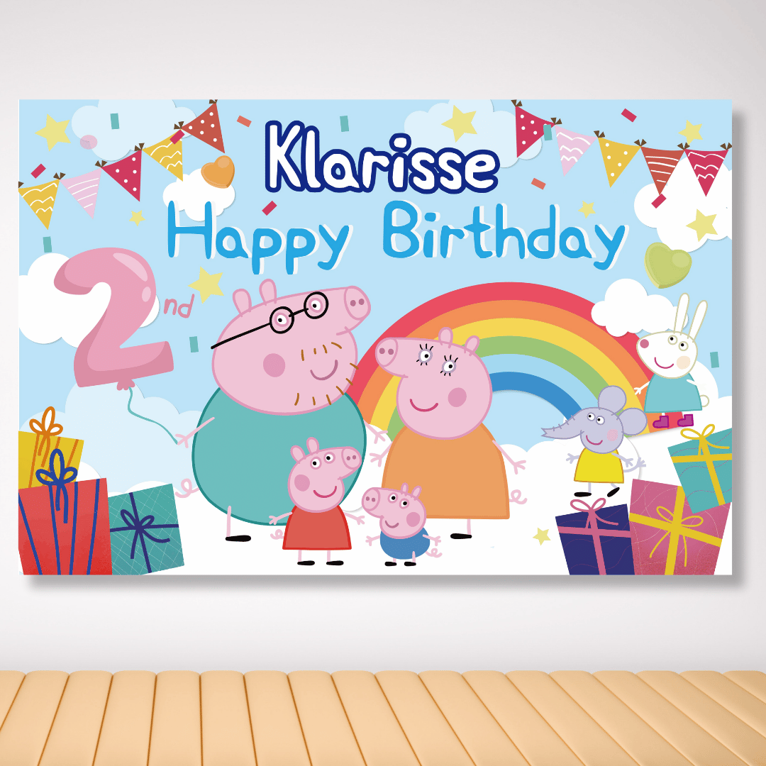 Peppa Pig 2 生日布