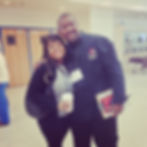 Posing with Dana Herbert
