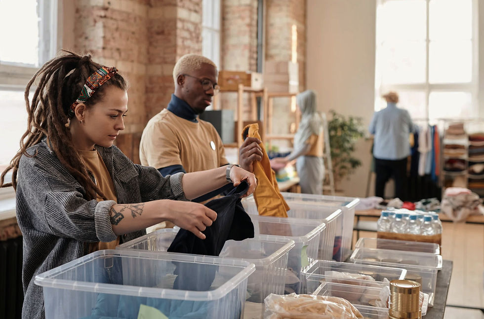 Decluttered and organized retail space illustrating the principles of professional organizing, effective storage systems, and intentional living spaces.