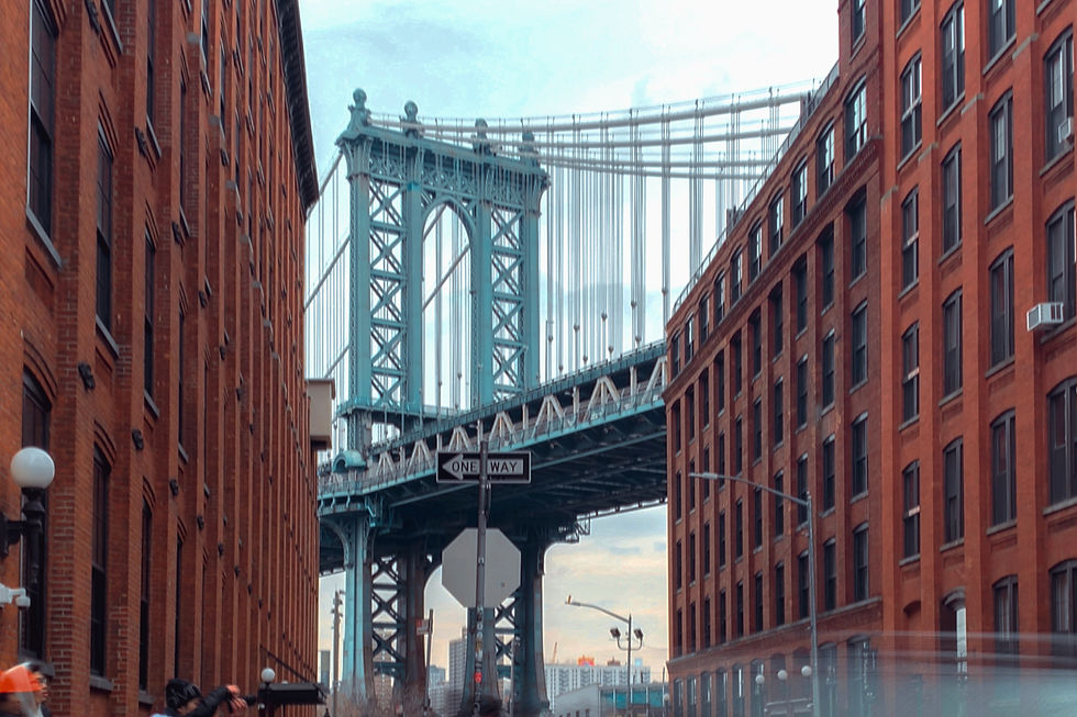 View of the Manhattan Bridge from The Clutterless Company's Brooklyn, New York City Office.