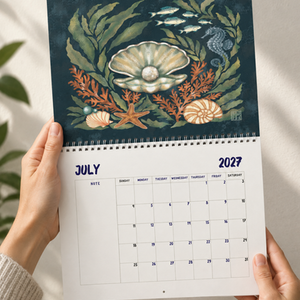 An exploration of three compositional approaches used to build the underwater scenes of The Secret Ocean illustrated calendar. Each composition uses structure, movement, rhythm, and visual hierarchy to create depth and guide the viewer through the artwork.