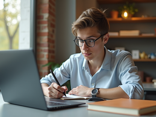 Student focusing on skill development during college