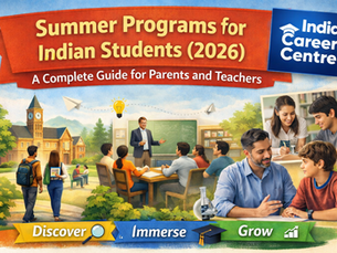 A creative depicting Students undergoing Summer Programs at Indian HEIs