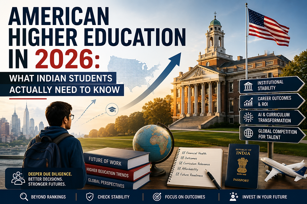 An Aspiring Indian Student for Higher Education in the USA