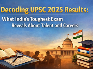 Creative depicting UPSC Preparation for the Administrative jobs of India.