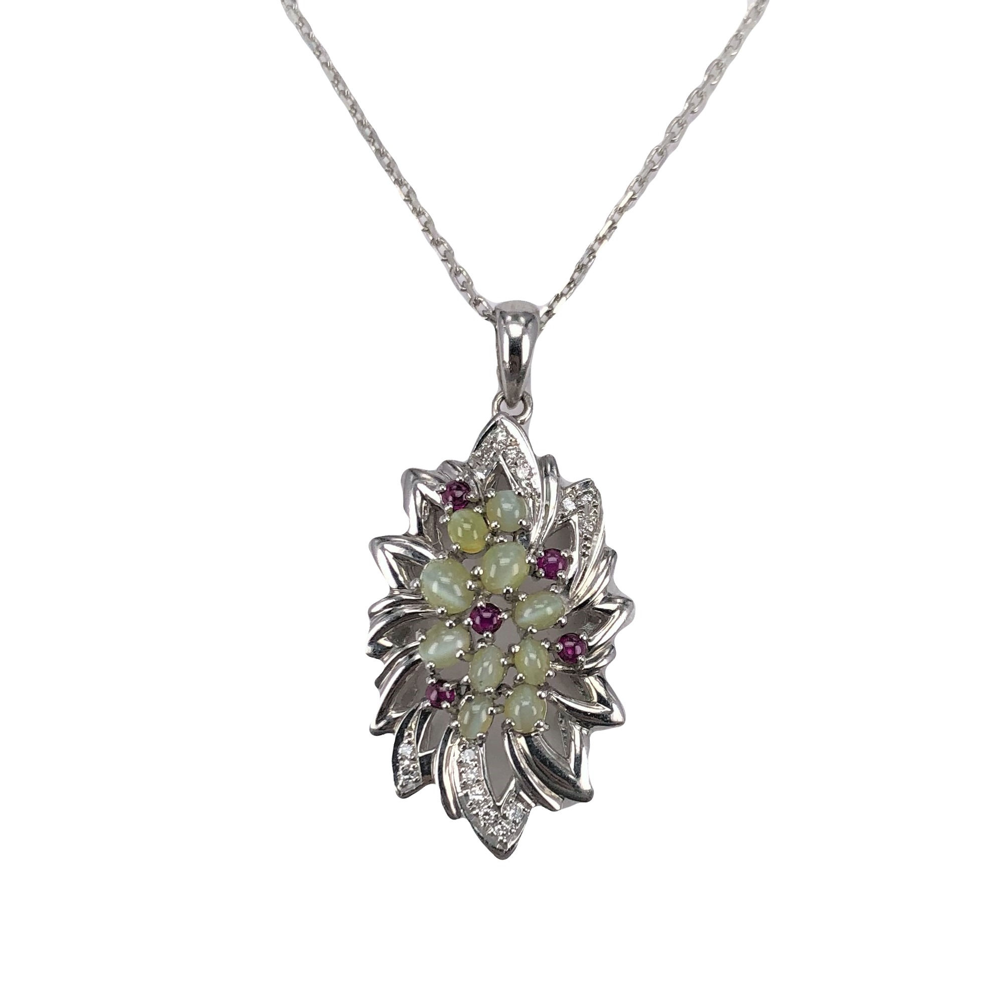 Platinum Pendant  and Chain - P5
