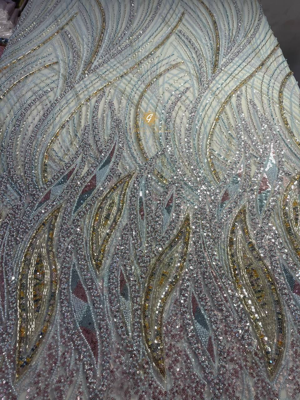 Thumbnail: IRIDESCENT BEADED TULLE