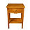 Miniature : table de nuit chevet en merisier massif teinté bois MELANIE face