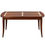 Thumbnail: Table ovalisée extensible TRADITION en merisier massif vue de profil 