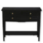 Console style Directoire noire merisier massif
