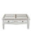 Miniature : table basse bois blanche française blanche et grise vue de face