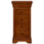 Chiffonnier merisier style Louis Philippe de face