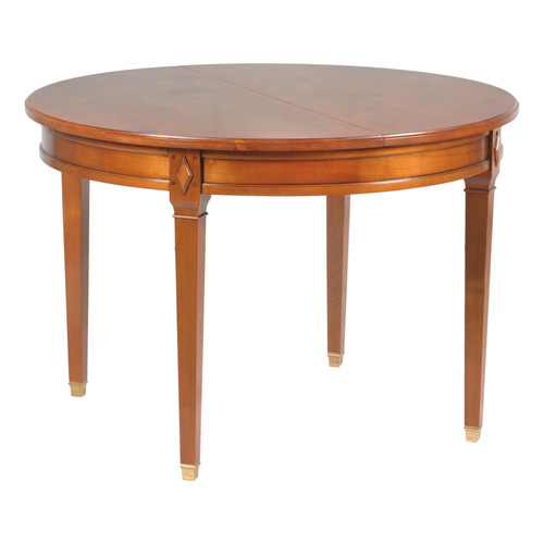 Table Ronde En Bois Massif Avec Rallonge Table Ronde Pied Central Bérangère En M