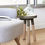 Miniature : tabouret rond bois massif