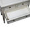 Miniature : intérieur du grand tiroir d'une console 3 tiroirs merisier laqué blanc-crème