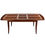 Thumbnail: Table ovalisée extensible TRADITION en merisier massif avec 1 rallonge dépliée vue de profil 
