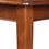 Thumbnail: détail du haut du ped d'une table ovalisée extensible TRADITION en merisier massif 