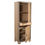 Miniature : Homme Debout SIENNA 2 portes 1 tiroir - chêne châtaigne et cadre gris