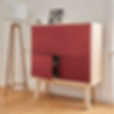 EG3-005RP120 Secrétaire KUBE rouge de Pluduno ambiance fermé 3000x3000.jpg
