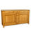 Miniature : buffet 2 portes et 3 tiroirs merisier fumé TRADITION vu de biais