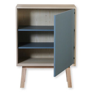 Armoire design 1 porte en bois massif