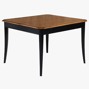 table merisier noire 120 cm de côté