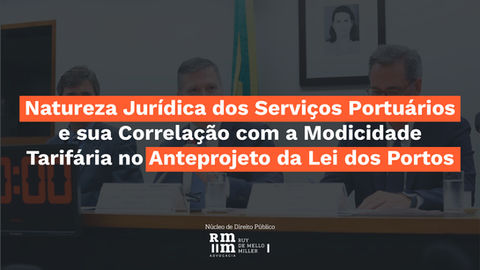 Natureza Jurídica dos Serviços Portuários e sua Correlação com a Modicidade Tarifária no Anteprojeto da Lei dos Portos