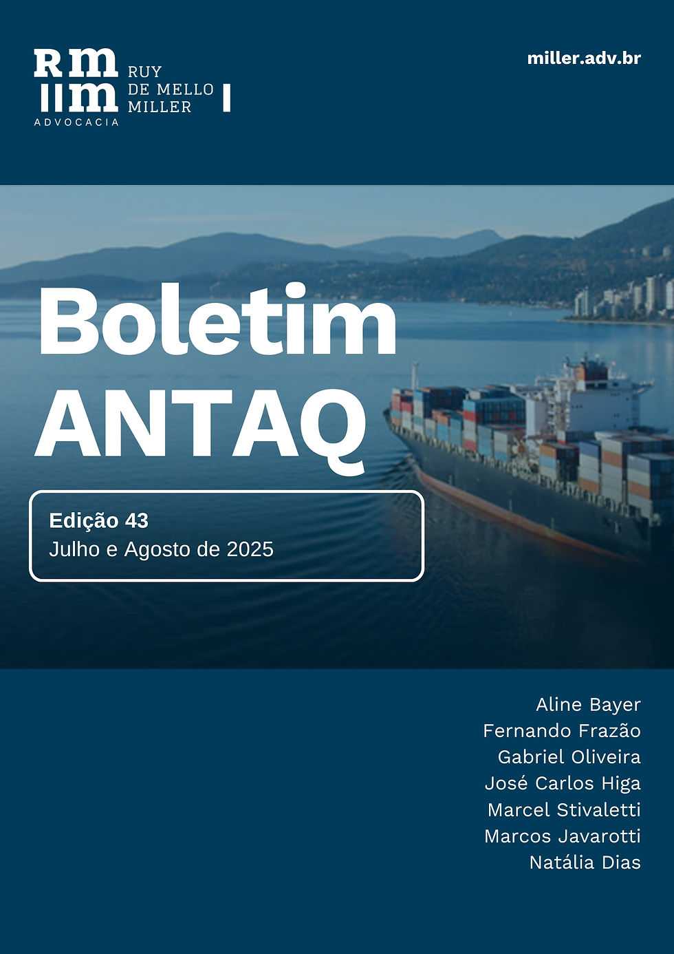 Capa - Boletim ANTAQ 43 - RMM 2025