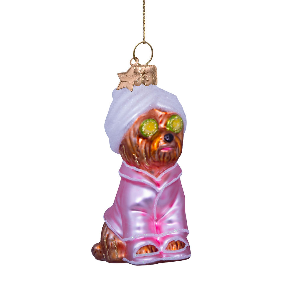 Vondels Christmas Ornament "Selfcare Dog"