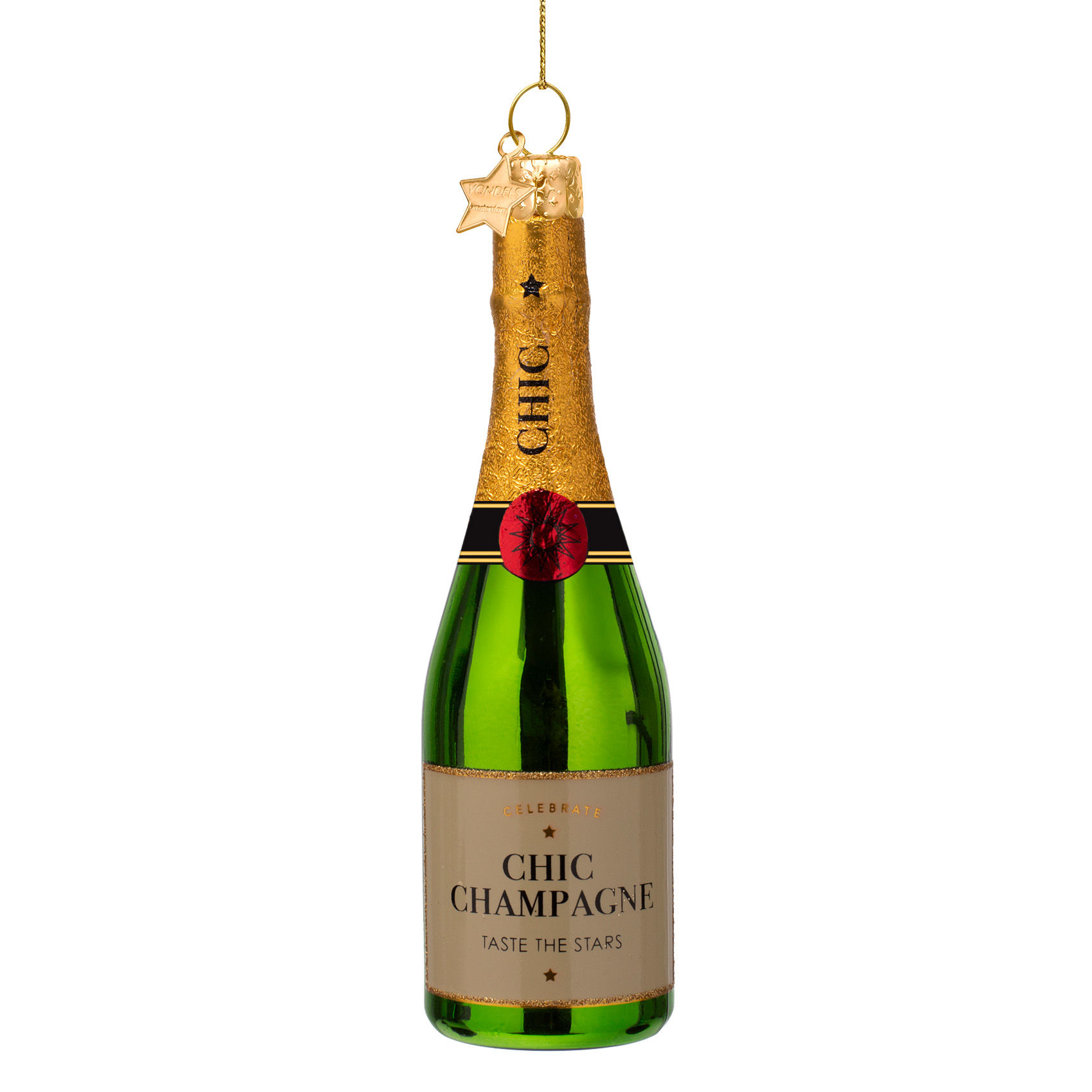 Vondels Christmas Ornament "Luxury Champagne Bottle"
