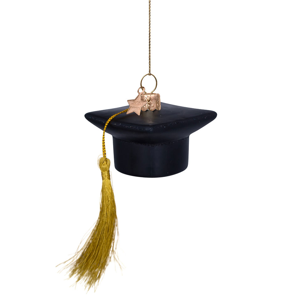 Vondels Christmas Ornament "Graduation Hat"