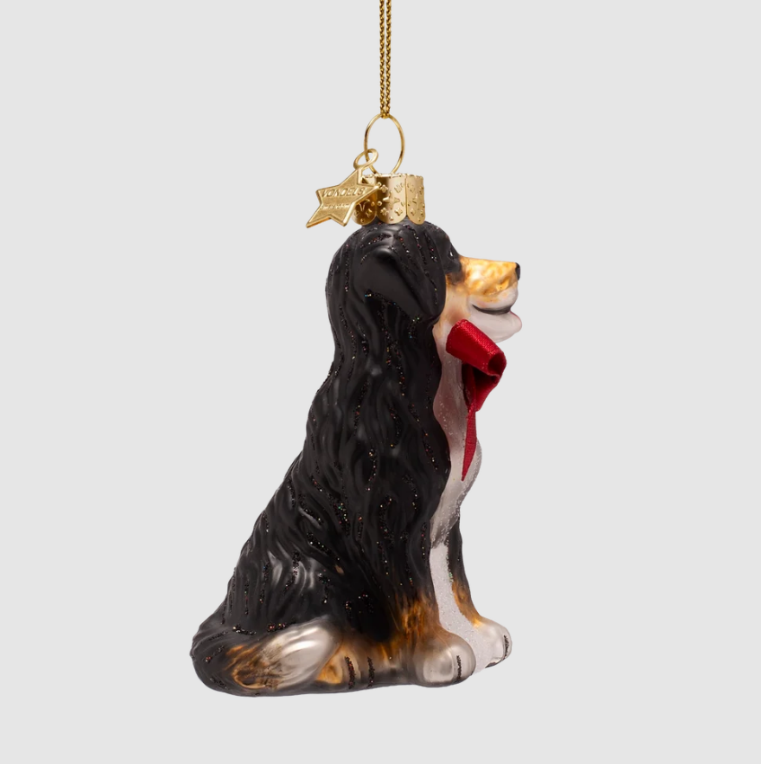 Thumbnail: Vondels Christmas Ornament "Dog With Bow"