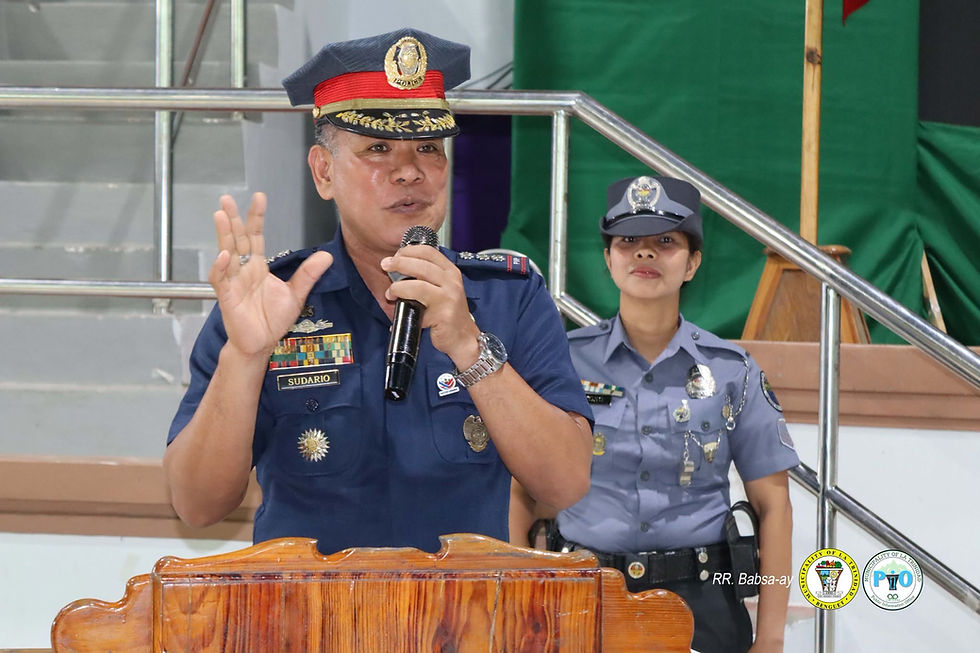 LA TRINIDAD WELCOMES INTERNAL AFFAIRS SERVICES RD PCOL. SUDARIO JR