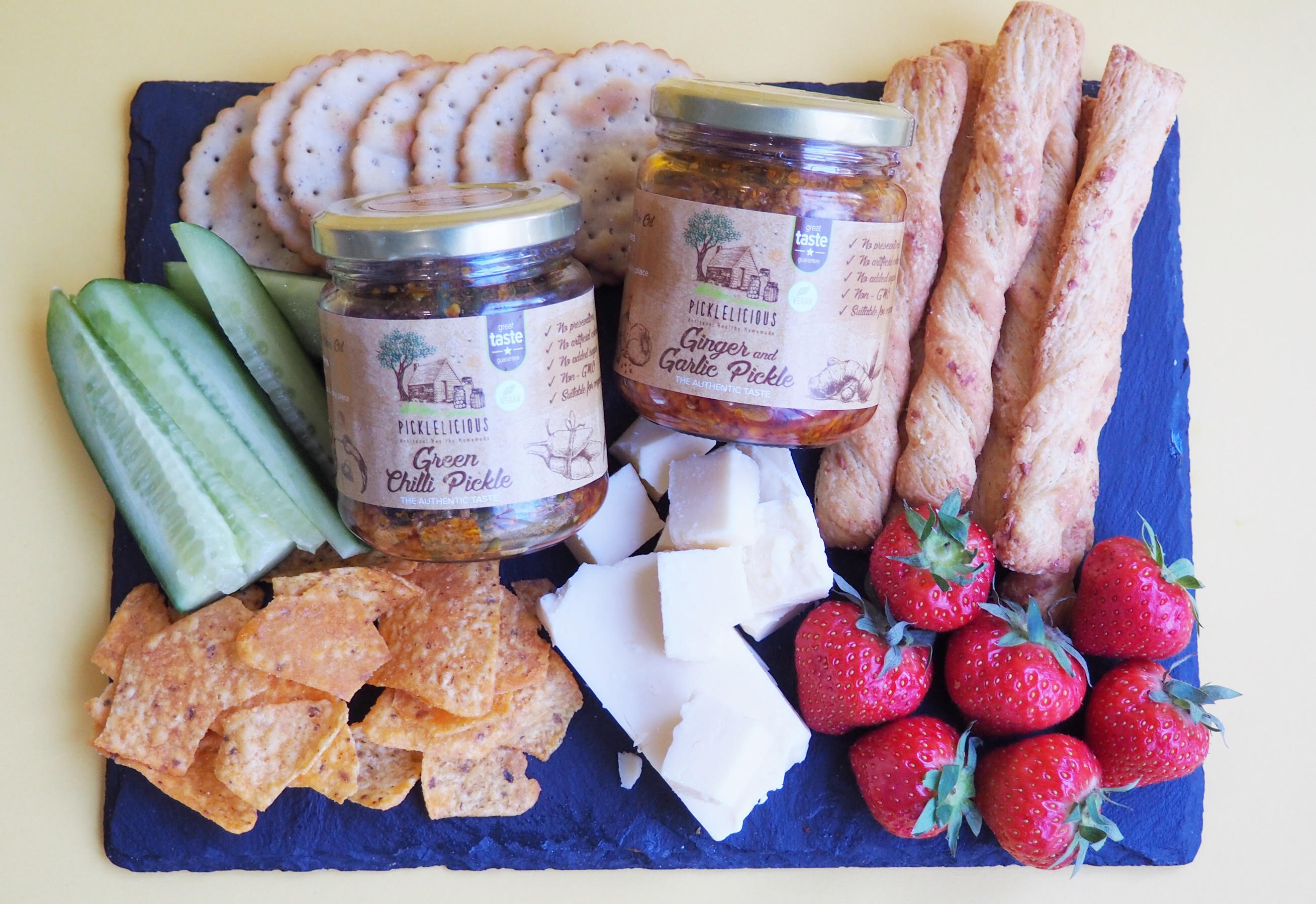 Arranged Food and Objects