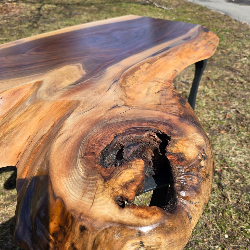Thumbnail: Rustic Black Walnut Coffee Table