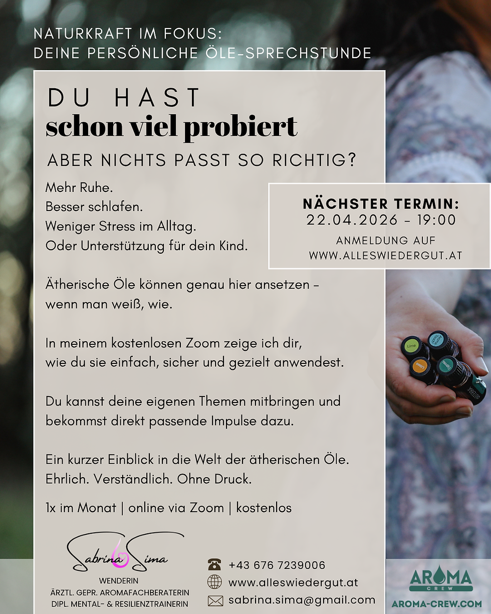 Naturkraft im Fokus: Deine persönliche Öle-Sprechstunde