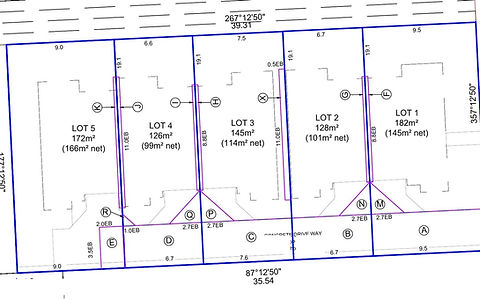 Five-Lot Development, Topo to Titles