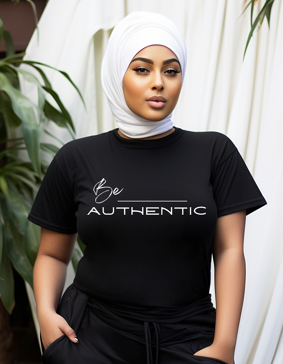 Black & white be authentic tee