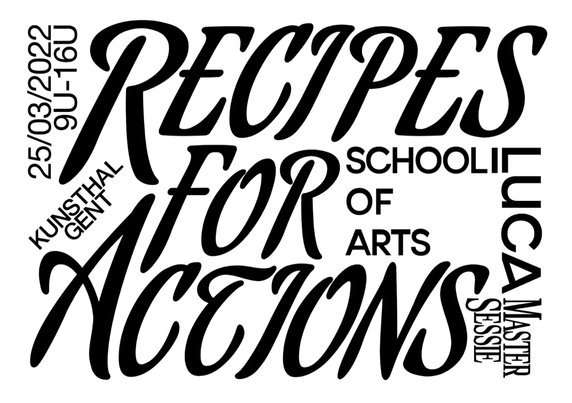 Recipes for actions