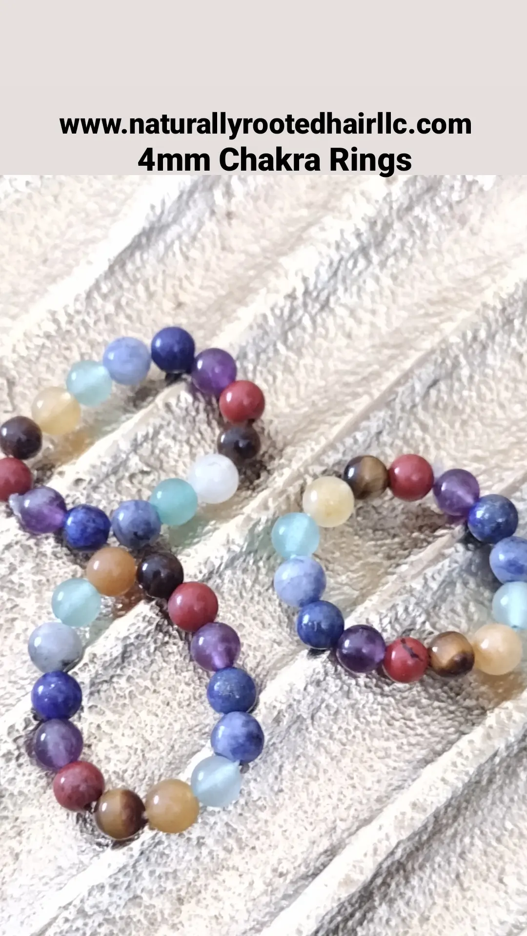 Chakra Rings - 4mm Beads