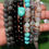 Thumbnail: Bracelets - Blue and Purple Hues  Round Beads 
