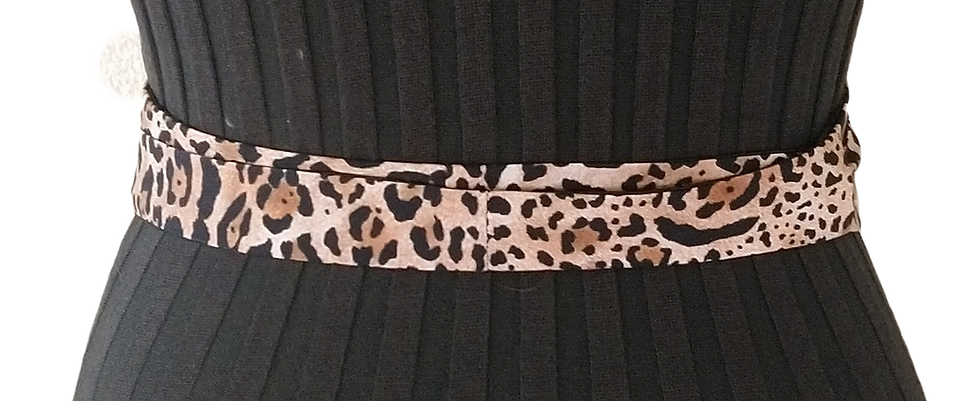 Miniature : Ceinture Obi Léopard