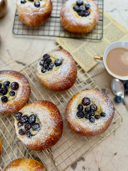 Briochettes gourmandes aux myrtilles
