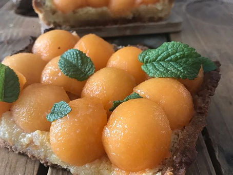 La tarte amandine au melon