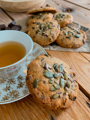 Cookies choco / raisins et graines