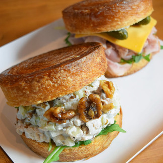 Chicken Salad and Ham and Cheese Croissants.