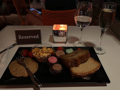 Seats & Sweets Gluten Free Dessert Plate.